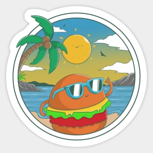 Burger Summer Sticker